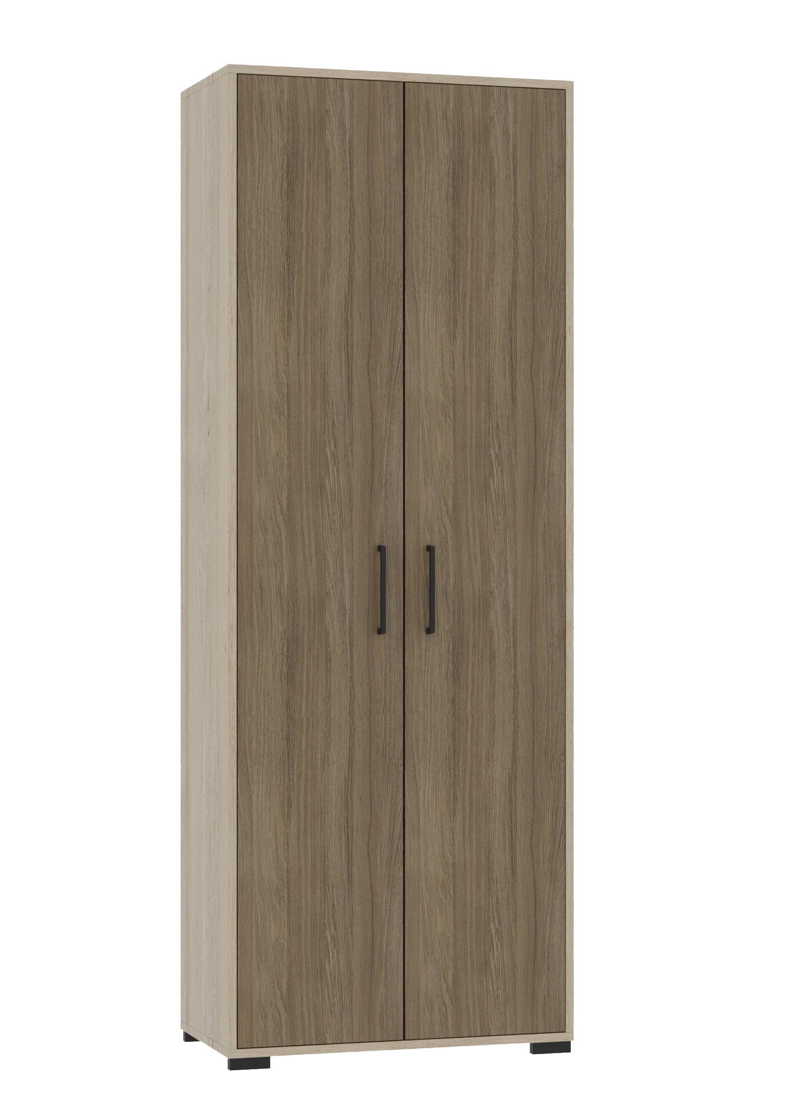 Шафа для одягу з висувною штангою та полицями, матеріал ЛДСП, АЛМАНТ, 719х405х2025 мм.